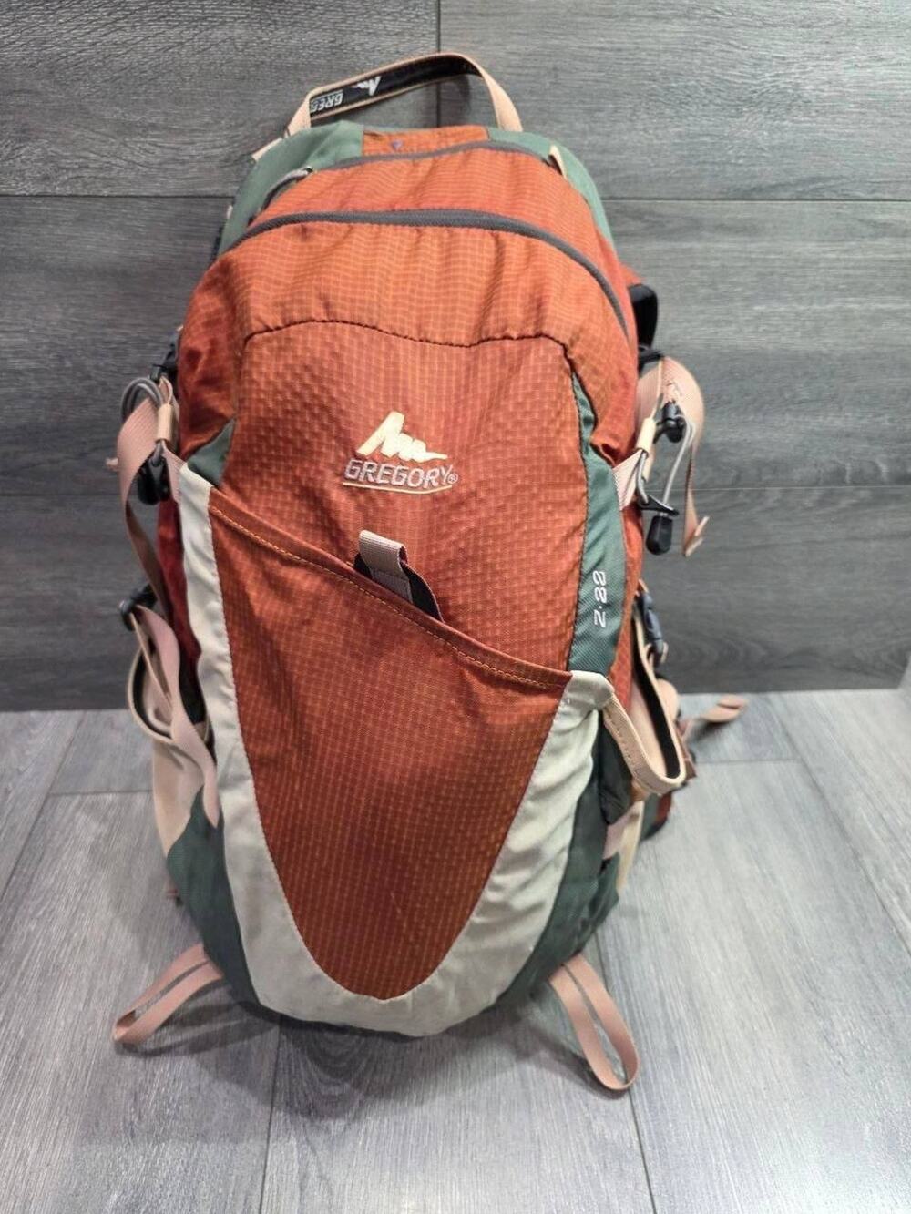 Gregory Sucia 28 Padded Back Y2K Straps Polyester Daypack backpack brown B000783